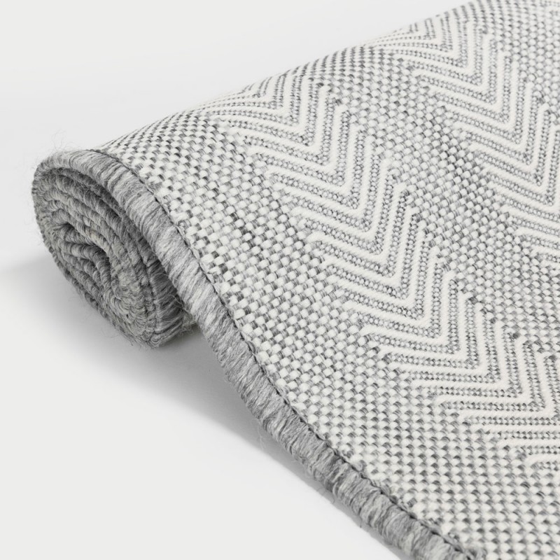 VISHAL ΧΑΛΙ ΕΞΩΤΕΡΙΚΟΥ ΧΩΡΟΥ 200x150cm PP ΓΚΡΙ ΛΕΥΚΟ