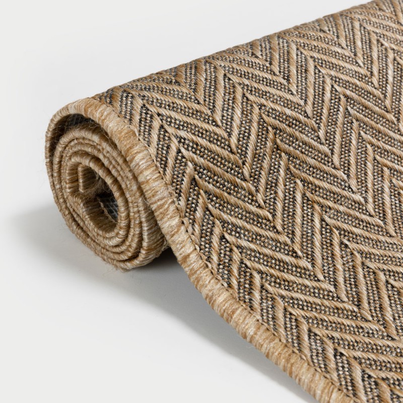 IKAN ΧΑΛΙ ΕΞΩΤΕΡΙΚΟΥ ΧΩΡΟΥ 200x150cm PP ΜΠΕΖ ΚΑΦΕ