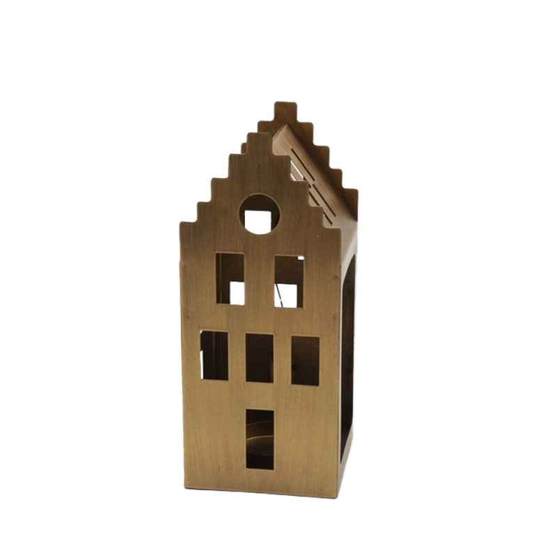 AUORA ΧΡΙΣΤΟΥΓΕΝΝΙΑΤΙΚΟ ΔΙΑΚΟΣΜΗΤΙΚΟ ΡΕΣΩ 9x9x21.2cm ΜΕΤΑΛΛΟ BROWN GOLD