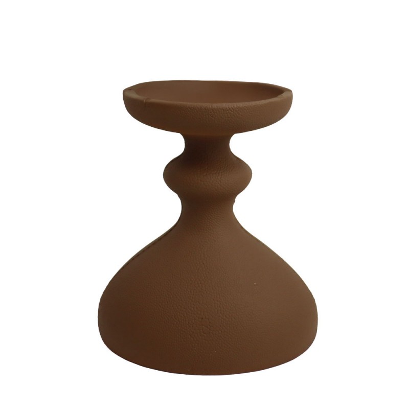 OMBRE.II ΔΙΑΚΟΣΜΗΤΙΚΟ ΚΗΡΟΠΗΓΙΟ 13.5x10.5x15.5cm POLYRESIN ΚΑΦΕ