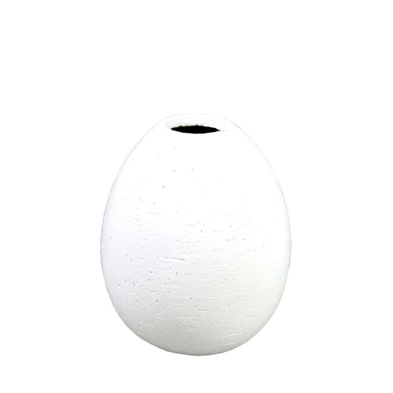 OVALADO.2 ΔΙΑΚΟΣΜΗΤΙΚΟ ΒΑΖΟ 17x17x20cm POLYRESIN ΛΕΥΚΟ
