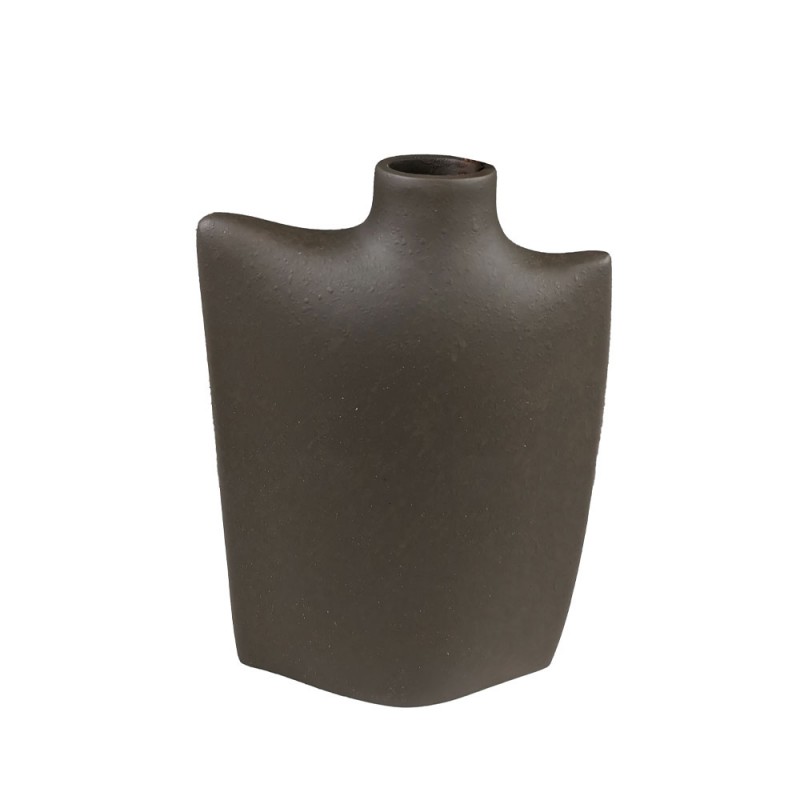 BOTELLA ΔΙΑΚΟΣΜΗΤΙΚΟ ΒΑΖΟ 17x7x25cm POLYRESIN ΚΑΦΕ ΣΚΟΥΡΟ