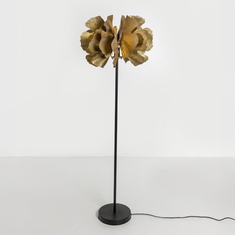 BLOSSOM ΦΩΤΙΣΤΙΚΟ ΕΠΙΔΑΠΕΔΙΟ 49x49x149cm ΜΕΤΑΛΛΟ BROWN GOLD ΜΑΥΡΟ