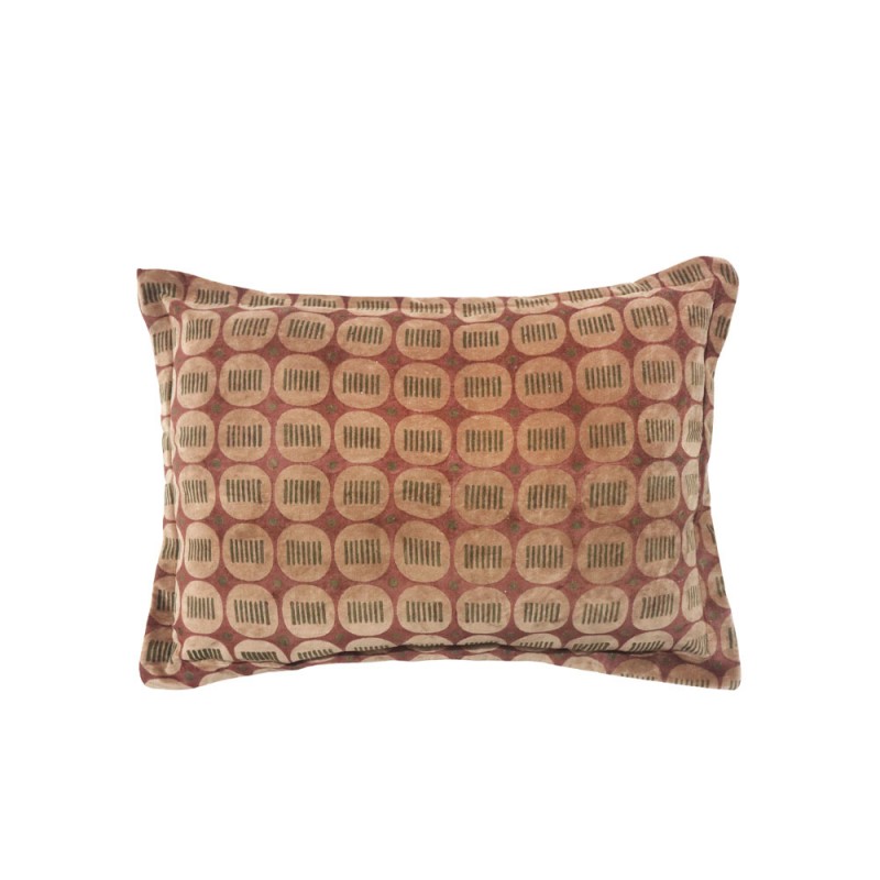 OREIL ΔΙΑΚΟΣΜΗΤΙΚΟ ΜΑΞΙΛΑΡΙ 60x40cm ΥΦΑΣΜΑ ΠΟΛΥΧΡΩΜΟ ΡΟΖ