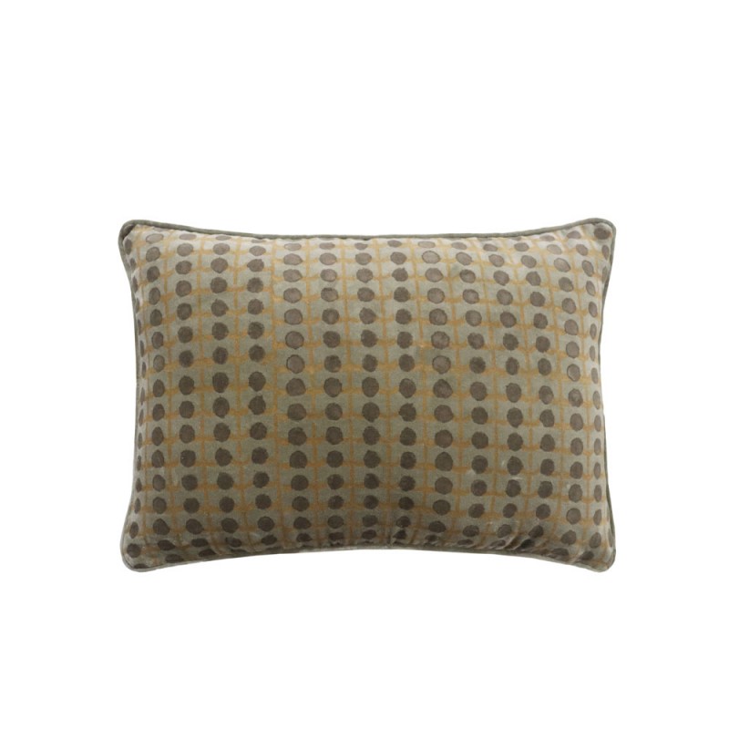 SUEVE ΔΙΑΚΟΣΜΗΤΙΚΟ ΜΑΞΙΛΑΡΙ 60x40cm ΥΦΑΣΜΑ ΜΟΥΣΤΑΡΔΙ ΑΝΘΡΑΚΙ