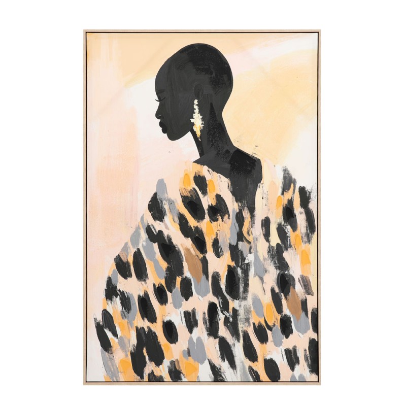 VOIX NOIRE ΠΙΝΑΚΑΣ ΔΙΑΚΟΣΜΗΤΙΚΟΣ ΜΕ ΚΟΡΝΙΖΑ 80x120x4cm ΚΑΜΒΑΣ ΠΟΛΥΧΡΩΜΟ ΞΥΛΟ ΦΥΣΙΚΟ