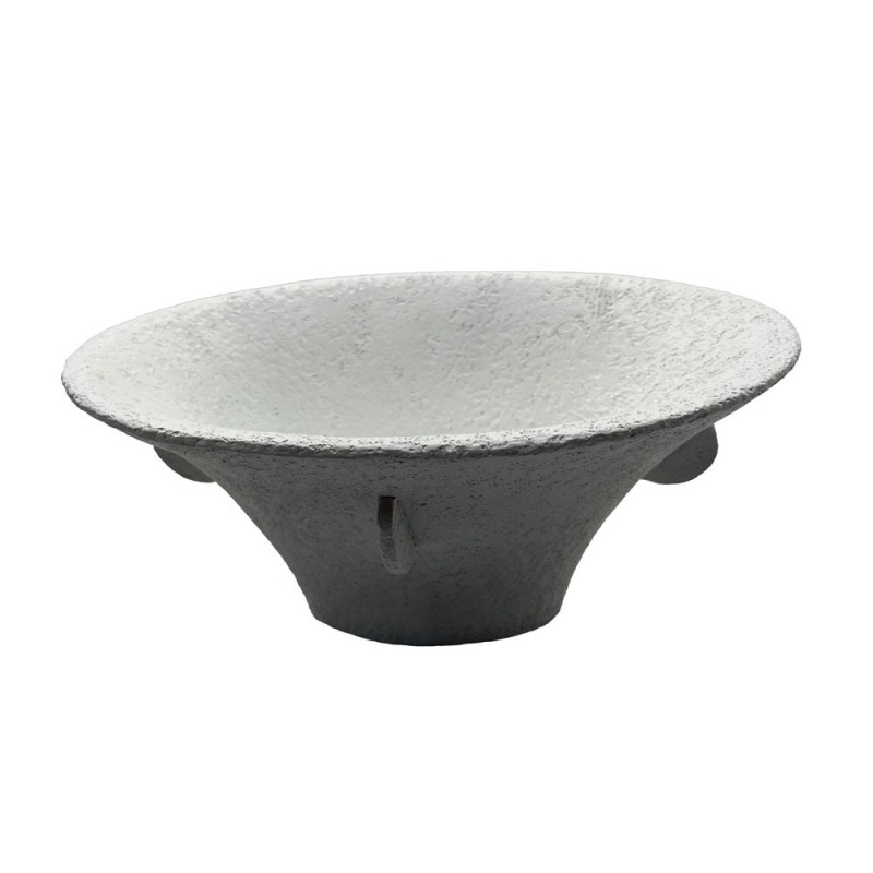 IN ΒΑΖΟ 28x19x13cm POLYRESIN ΑΣΠΡΟ