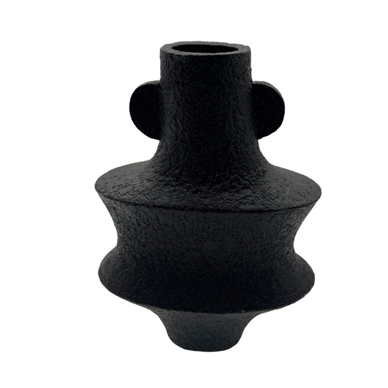 OUT ΒΑΖΟ 21x10x30cm POLYRESIN ΜΑΥΡΟ