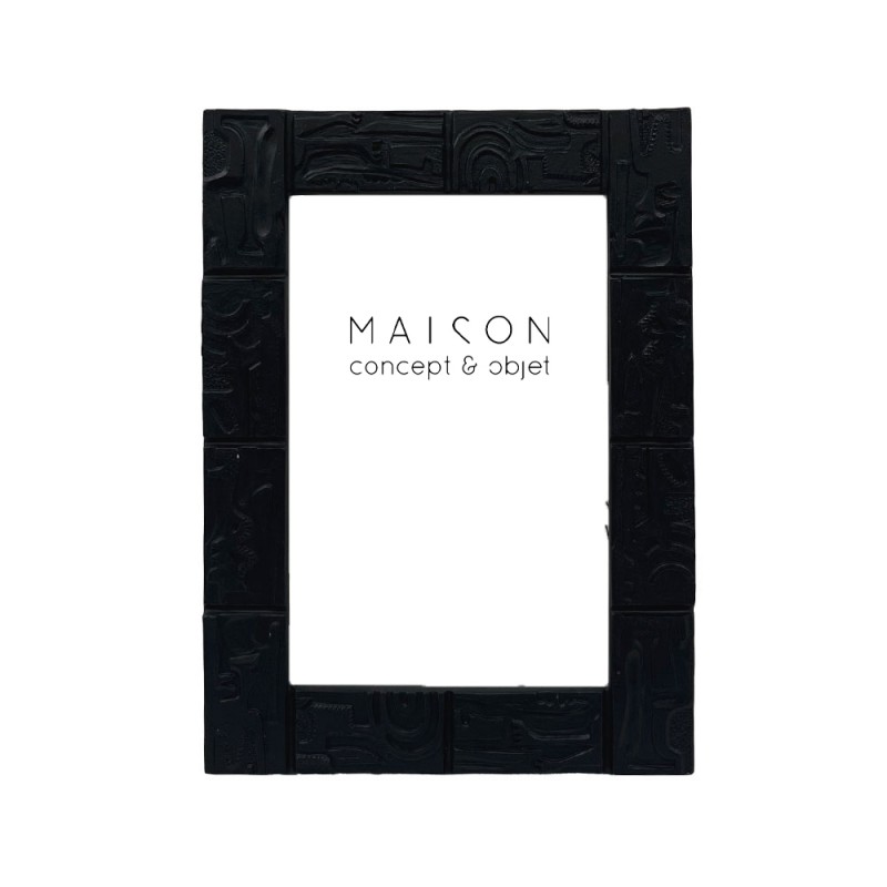 GRACE S ΚΟΡΝΙΖΑ 14x1.8x19cm POLYRESIN ΜΑΥΡΟ