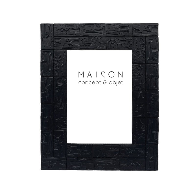 GRACE L ΚΟΡΝΙΖΑ 21x1.8x26cm POLYRESIN ΜΑΥΡΟ