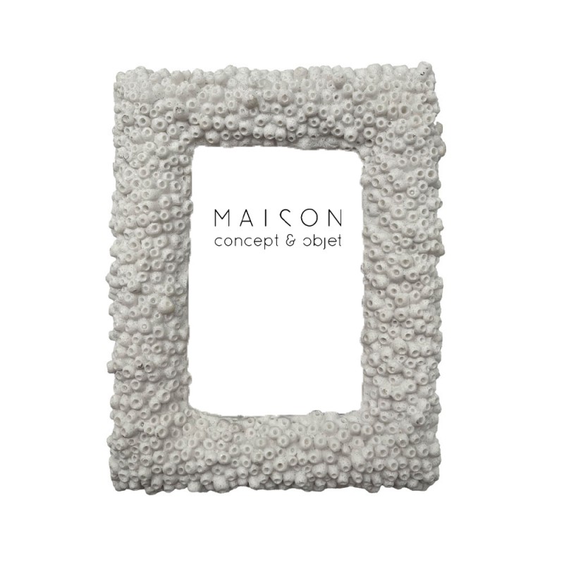 REEF B ΚΟΡΝΙΖΑ 18x3x22.5cm POLYRESIN ΑΣΠΡΟ ΓΥΑΛΙ