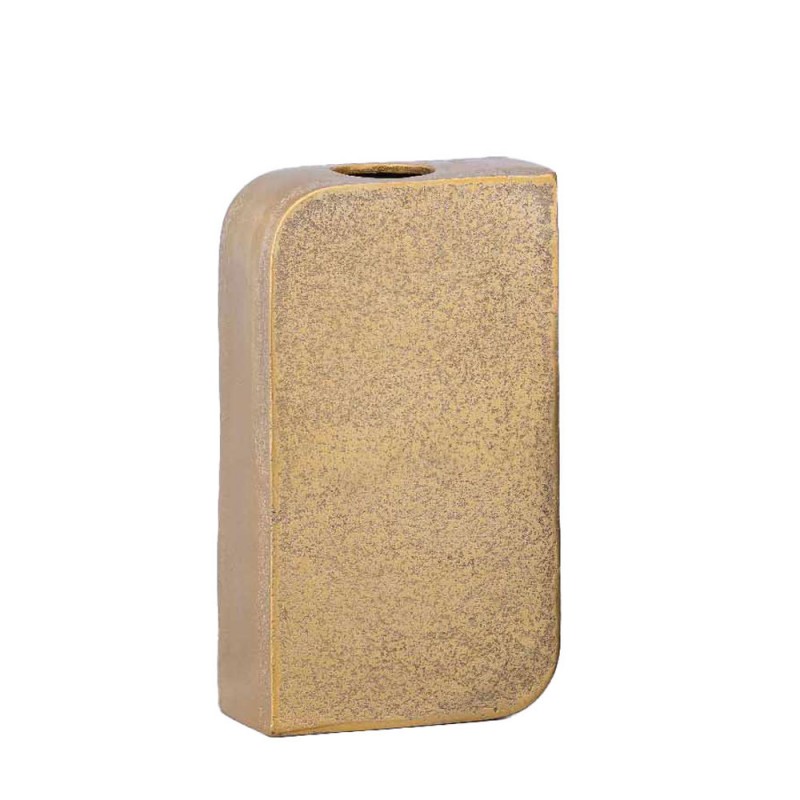 BRICK ΒΑΖΟ 14.5x7x26cm ΑΛΟΥΜΙΝΙΟ ΧΡΥΣΟ