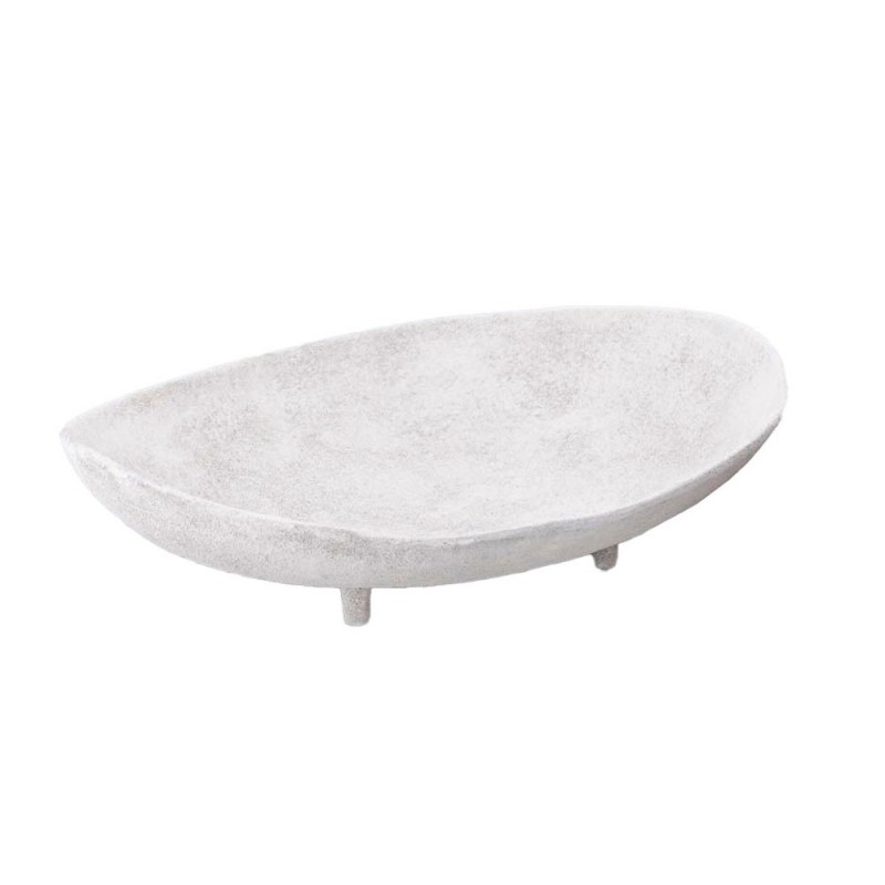 PEDESTAL ΜΠΩΛ ΜΕ ΠΟΔΙ 45x33x12cm ΑΛΟΥΜΙΝΙΟ ΑΣΠΡΟ