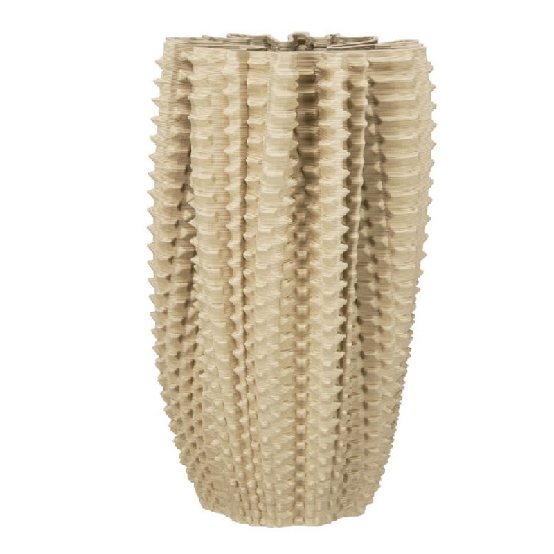 VELISSE ΒΑΖΟ 21x21x41cm ΚΕΡΑΜΙΚΟ ΜΠΕΖ