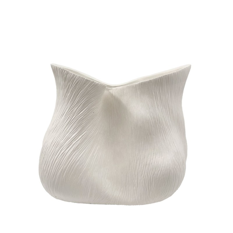 FLORESTA ΒΑΖΟ 32x22x27.5cm POLYRESIN ΑΣΠΡΟ