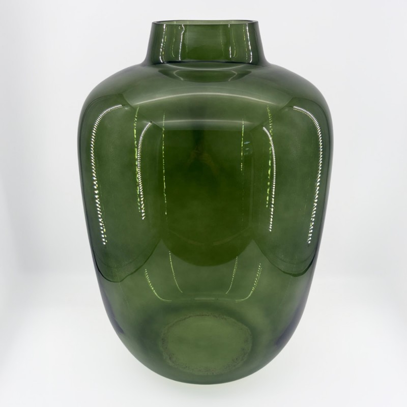VIDRIO ΒΑΖΟ 34x34x48cm ΓΥΑΛΙ ΠΡΑΣΙΝΟ