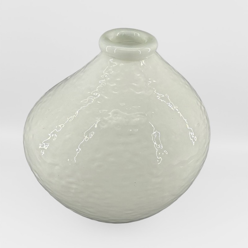 BOCAL ΒΑΖΟ 25x25x25cm ΓΥΑΛΙ ΑΣΠΡΟ