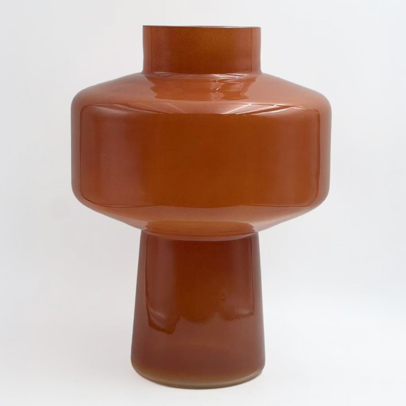 REGAL ΒΑΖΟ 20x20x28cm ΓΥΑΛΙ ΠΟΡΤΟΚΑΛΙ