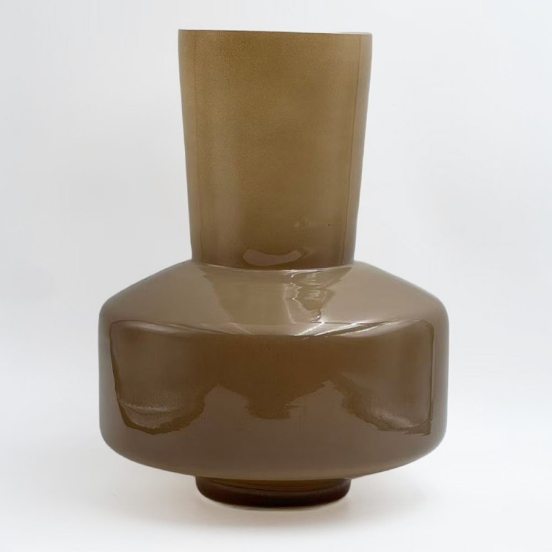 OPAC ΒΑΖΟ 20x20x25cm ΓΥΑΛΙ ΚΑΦΕ ΑΝΟΙΧΤΟ