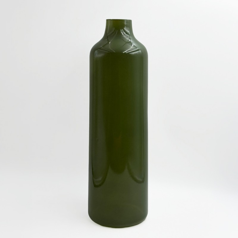 FINO ΒΑΖΟ 12x12x39.5cm ΓΥΑΛΙ ΠΡΑΣΙΝΟ