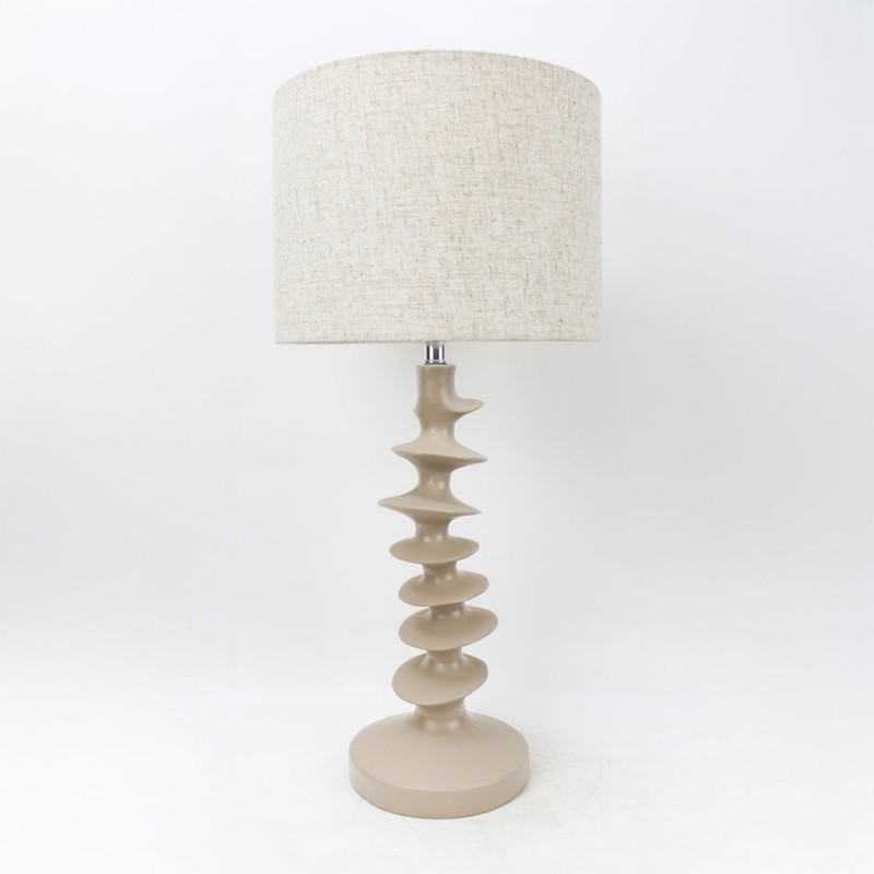 STRIO ΦΩΤΙΣΤΙΚΟ ΕΠΙΤΡΑΠΕΖΙΟ 28x28x61cm RESIN ΜΠΕΖ ΛΙΝΟ ΜΠΕΖ