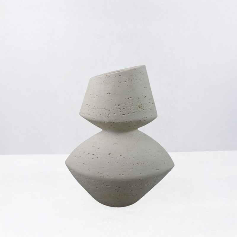 LOOMA III ΒΑΖΟ 28.5x15.5x34.5cm RESIN ΜΠΕΖ