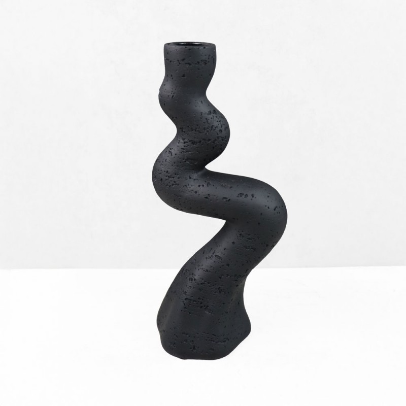 ANGLES I ΚΗΡΟΠΗΓΙΟ ΔΙΑΚΟΣΜΗΤΙΚΟ 10.5x7x23.5cm RESIN ΜΑΥΡΟ