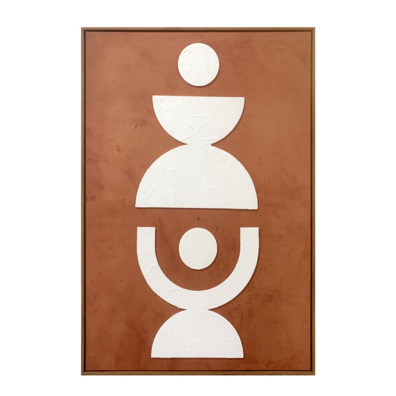 EQUILIBRIUM ΠΙΝΑΚΑΣ ΔΙΑΚΟΣΜΗΤΙΚΟΣ ΜΕ ΚΟΡΝΙΖΑ 82.6x4.3x122.6cm ΚΑΜΒΑΣ ΠΟΡΤΟΚΑΛΙ PS