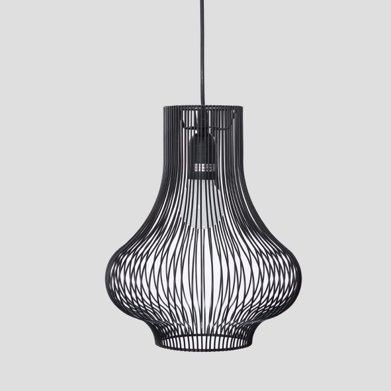 NOOR ΦΩΤΙΣΤΙΚΟ ΟΡΟΦΗΣ 25x30.5cm ΣΙΔΕΡΟ ΜΑΥΡΟ