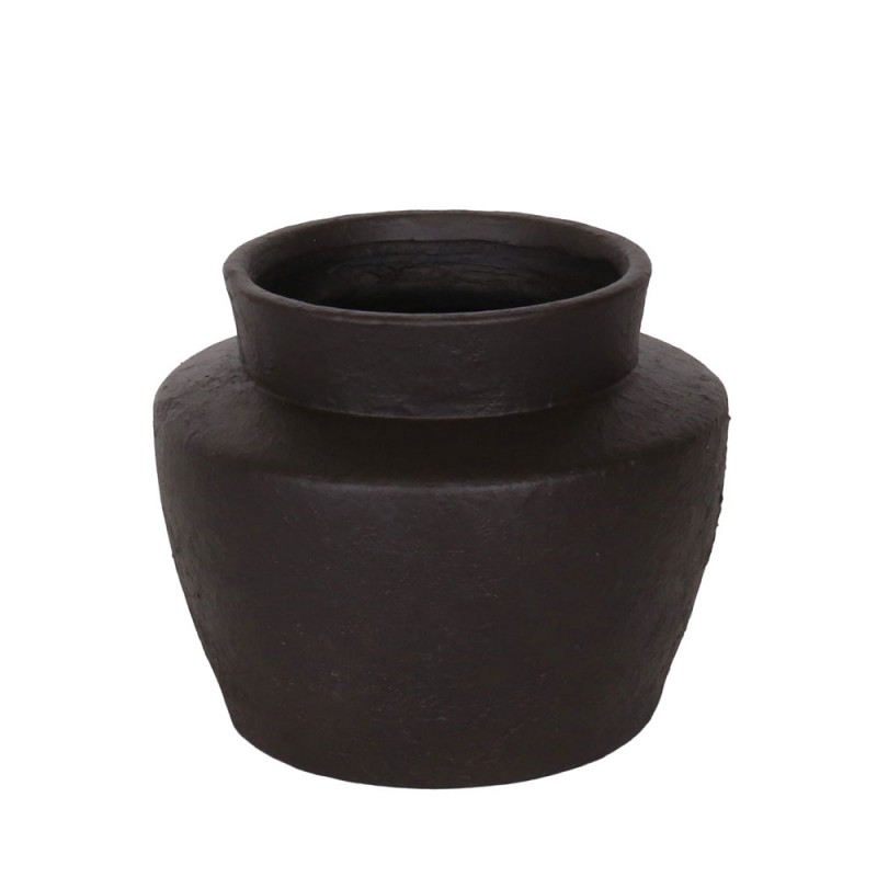 ARDINE ΒΑΖΟ 40x40x33cm MgO ΜΑΥΡΟ