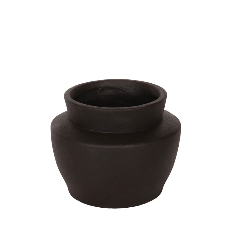 ARDINE ΒΑΖΟ 25x25x20cm MgO ΜΑΥΡΟ