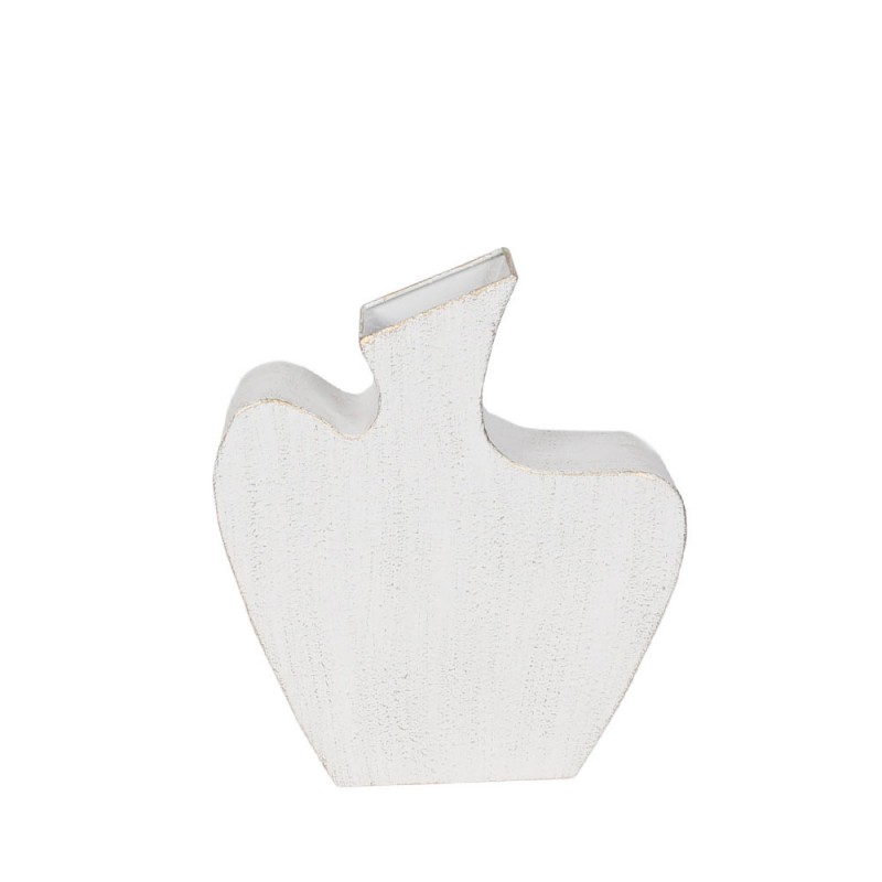 NIRA ΒΑΖΟ 26.5x8x30cm ΜΕΤΑΛΛΟ ΛΕΥΚΟ