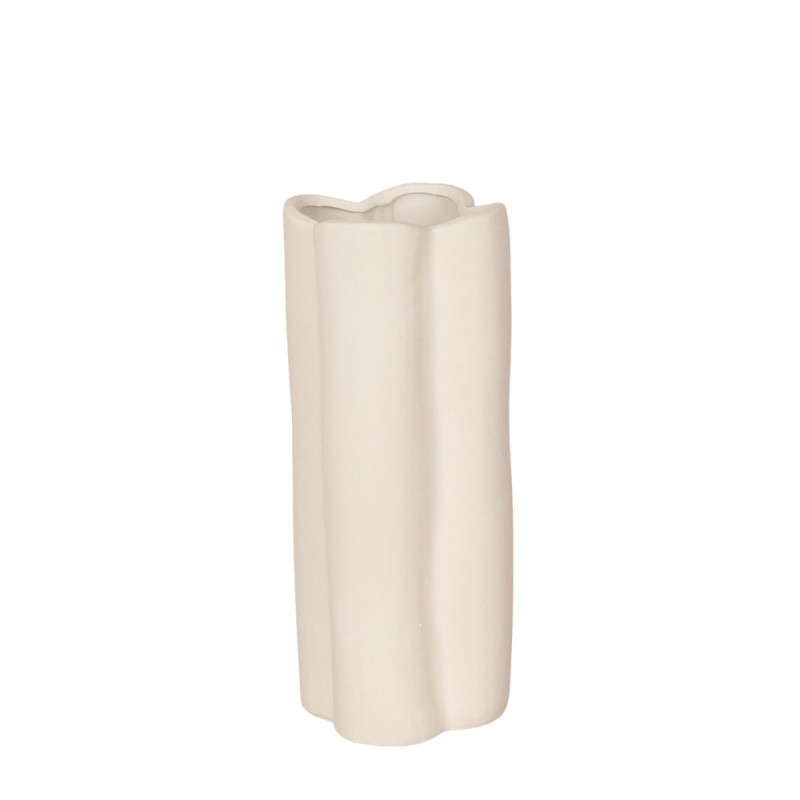 KERA ΒΑΖΟ 12x12x28cm ΚΕΡΑΜΙΚΟ ΛΕΥΚΟ