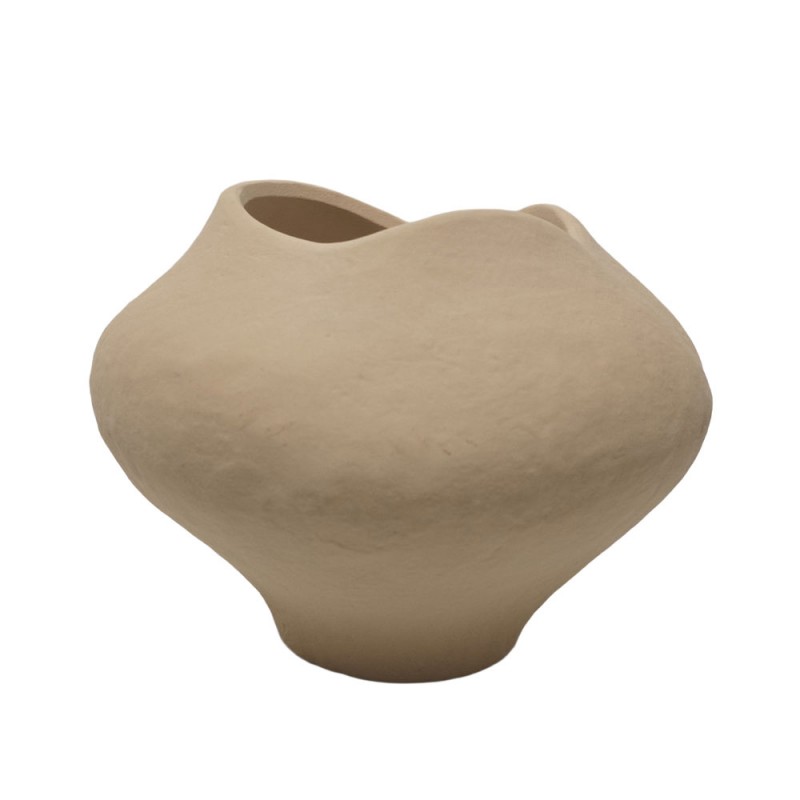 VERAE ΒΑΖΟ 26x26x20cm ΚΕΡΑΜΙΚΟ ΜΠΕΖ