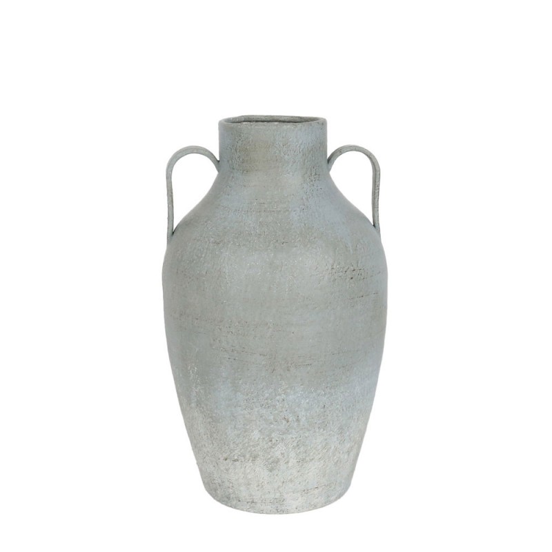 AMFORE ΒΑΖΟ 21x19x40cm ΜΕΤΑΛΛΟ ΓΚΡΙ ΜΠΛΕ