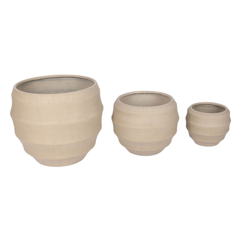 FLORRA ΚΑΣΠΩ SET 3ΤΜΧ 54.3x54.3x47.5cm MgO ΜΠΕΖ