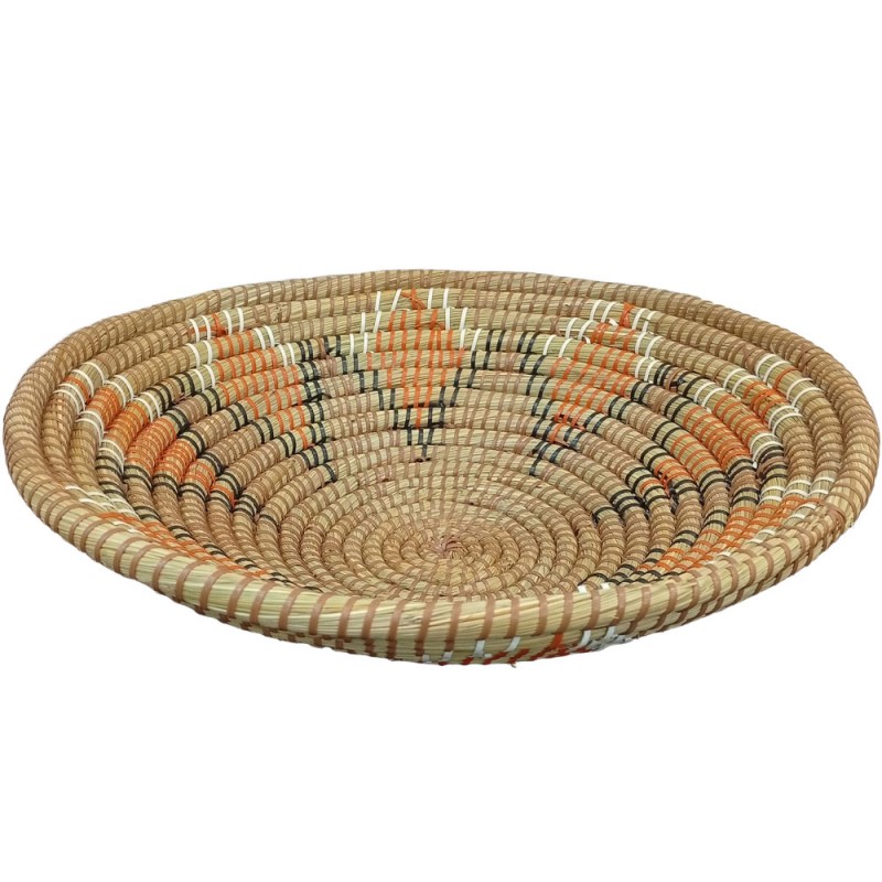 RIE ΜΠΩΛ 48x48x13cm KANSGRASS ΠΟΛΥΧΡΩΜΟ ΦΥΣΙΚΟ ΠΛΑΣΤΙΚΟ