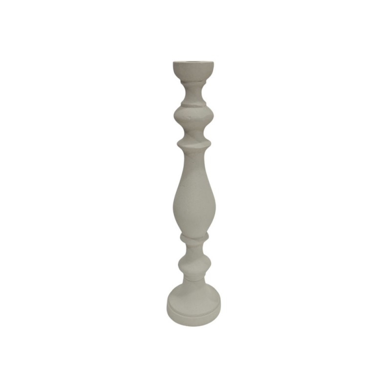 BLANCA ΚΗΡΟΠΗΓΙΟ 10x10x43cm ΑΛΟΥΜΙΝΙΟ ΛΕΥΚΟ TEXTURED