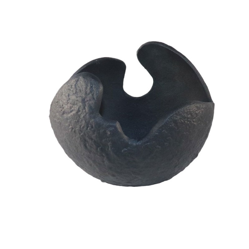 VULA ΒΑΖΟ 24x16x21cm ΑΛΟΥΜΙΝΙΟ ΜΑΥΡΟ