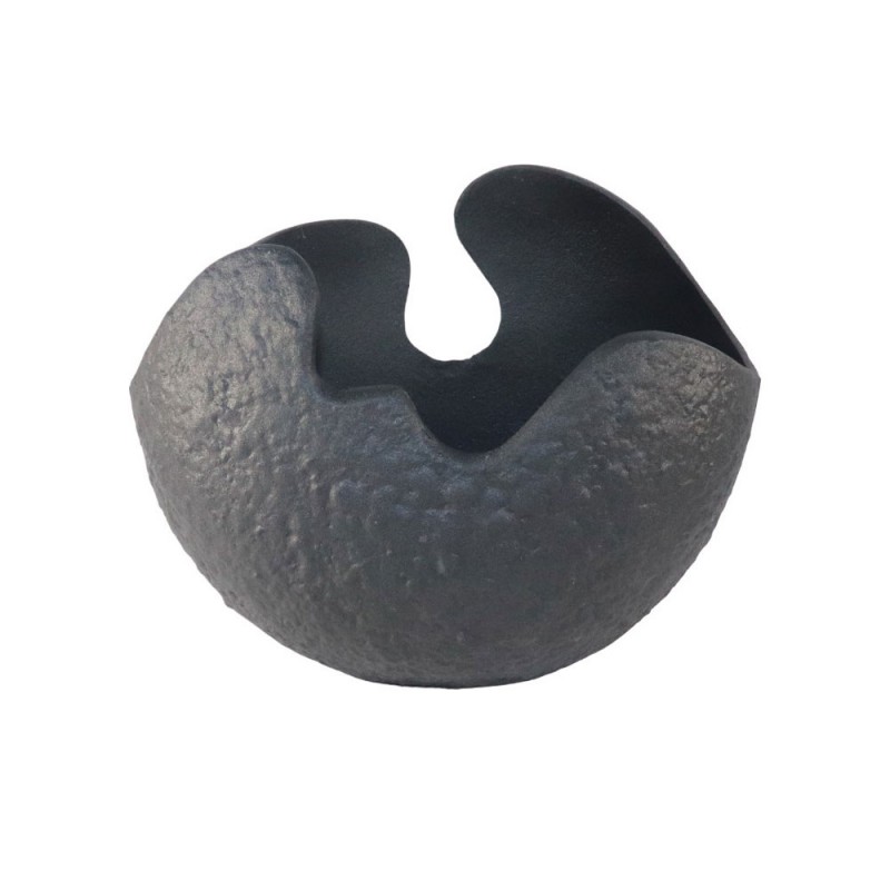 VULA ΒΑΖΟ 30x17x25cm ΑΛΟΥΜΙΝΙΟ ΜΑΥΡΟ