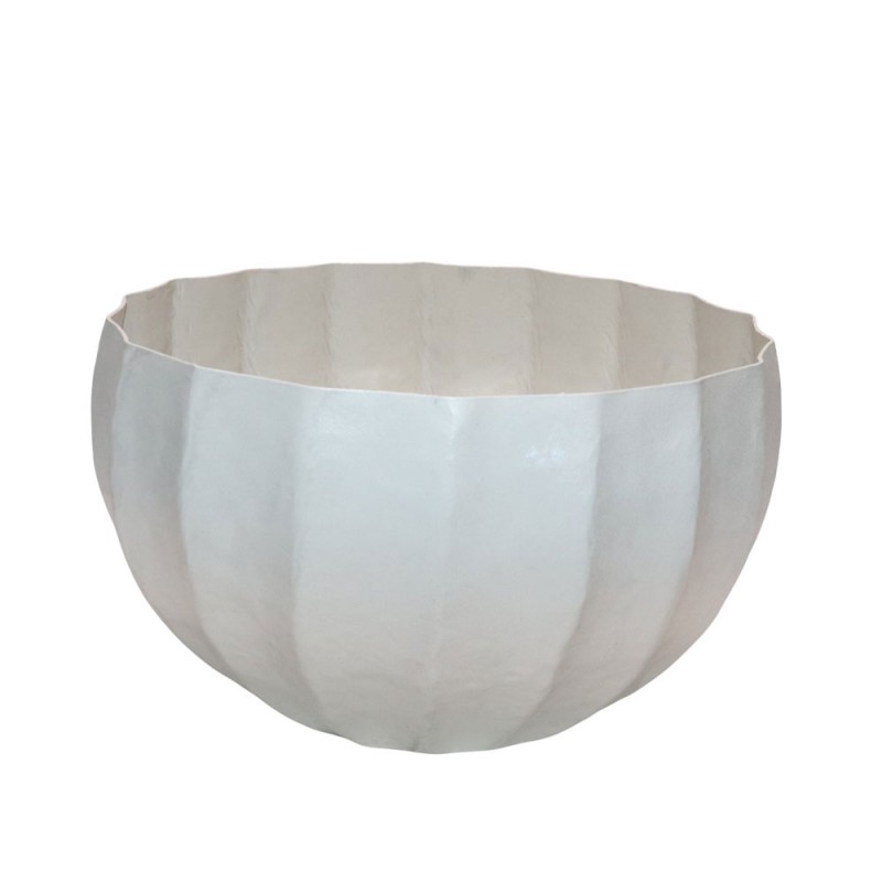 IVELLA ΒΑΖΟ 30x30x18cm ΑΛΟΥΜΙΝΙΟ OFF WHITE