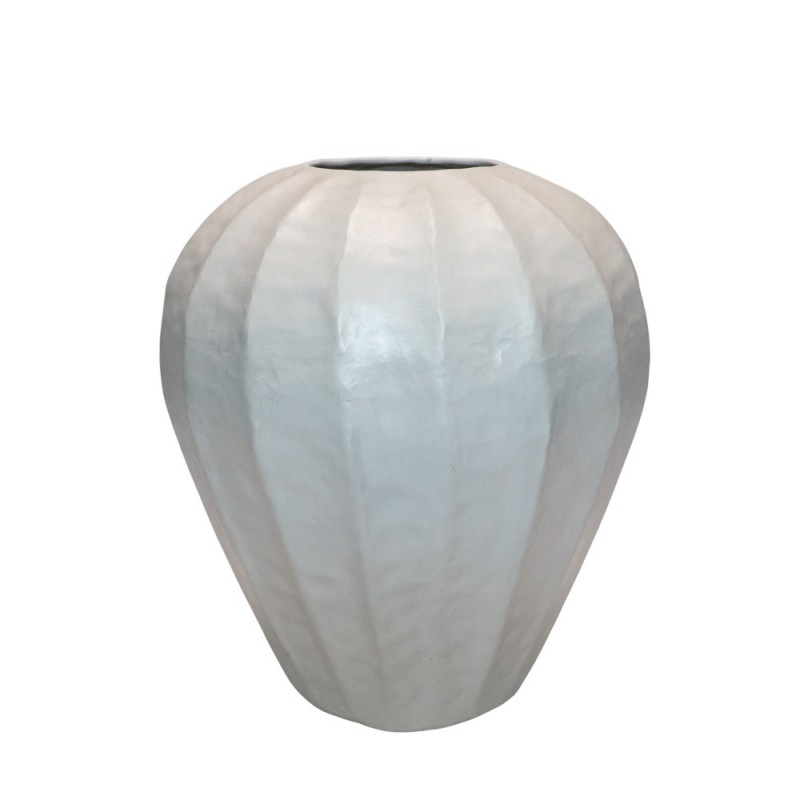 IVELLA ΒΑΖΟ 30x30x33cm ΑΛΟΥΜΙΝΙΟ OFF WHITE