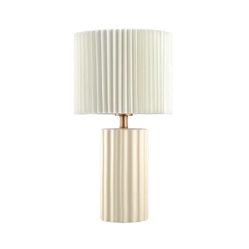 RIBLINE ΦΩΤΙΣΤΙΚΟ ΕΠΙΤΡΑΠΕΖΙΟ 25x25x46cm ΚΕΡΑΜΙΚΟ ΜΠΕΖ ΥΦΑΣΜΑ ΜΠΕΖ