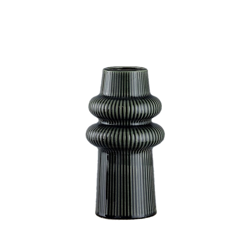 ARO ΒΑΖΟ 13.1x13.1x24.5cm ΚΕΡΑΜΙΚΟ ΠΡΑΣΙΝΟ