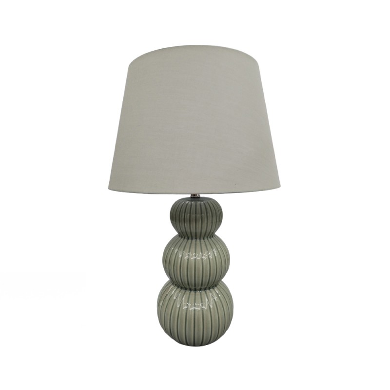 SOMA ΦΩΤΙΣΤΙΚΟ ΕΠΙΤΡΑΠΕΖΙΟ 35x35x56cm ΚΕΡΑΜΙΚΟ ΓΚΡΙ ΠΡΑΣΙΝΟ ΛΙΝΟ ΓΚΡΙ ΠΡΑΣΙΝΟ