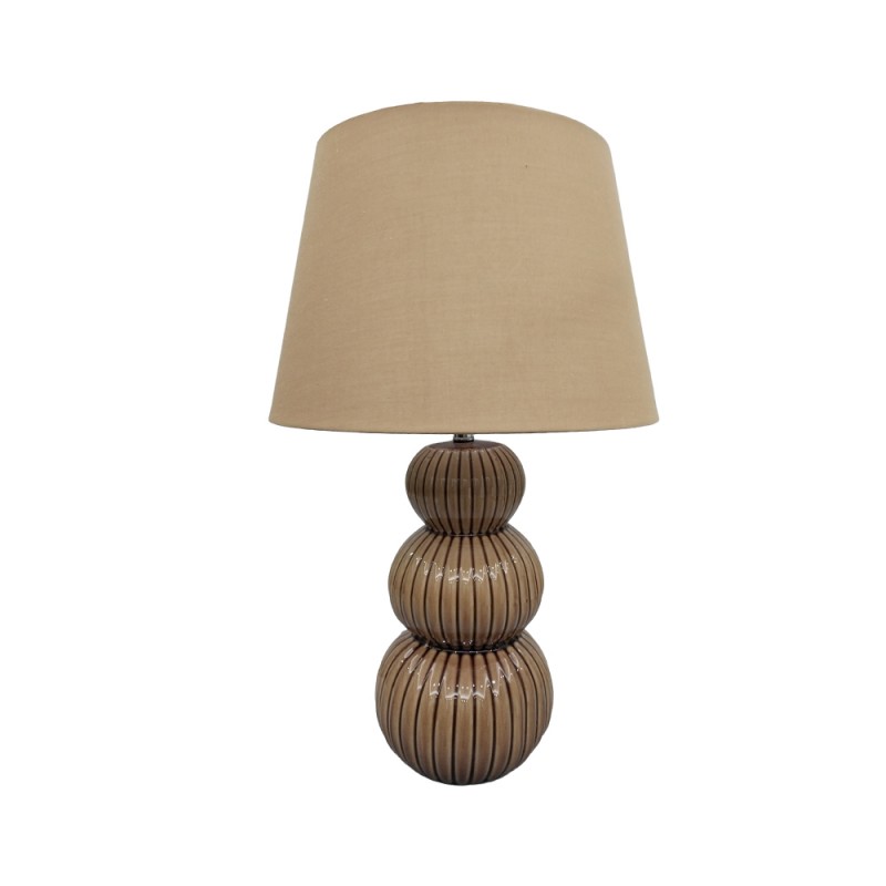 SOMA ΕΠΙΤΡΑΠΕΖΙΟ 35x35x56cm ΚΕΡΑΜΙΚΟ ΚΑΦΕ ΛΙΝΟ ΚΑΦΕ