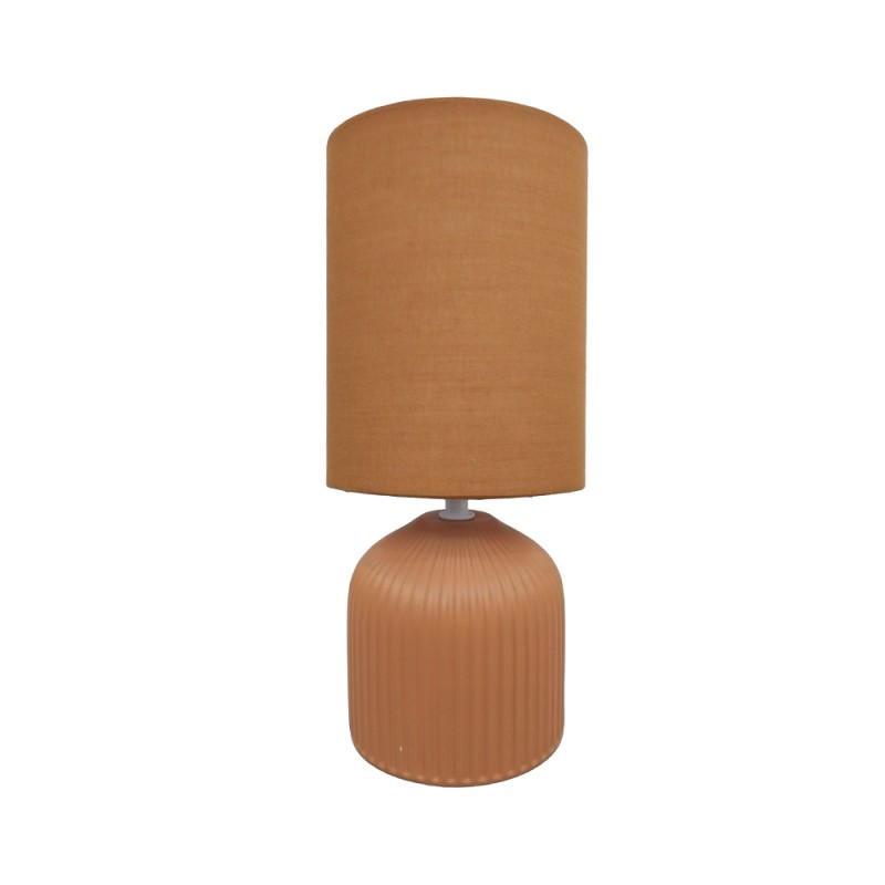 RIVO ΦΩΤΙΣΤΙΚΟ ΕΠΙΤΡΑΠΕΖΙΟ 14.4x14.5x31cm ΚΕΡΑΜΙΚΟ ΚΑΦΕ ΥΦΑΣΜΑ ΚΑΦΕ