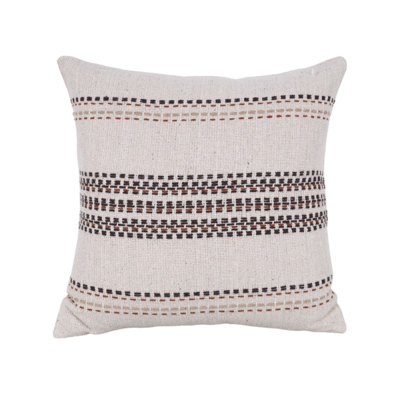 RUNA ΔΙΑΚΟΣΜΗΤΙΚΟ ΜΑΞΙΛΑΡΙ 45x45cm ΥΦΑΣΜΑ OFF WHITE ΠΟΛΥΧΡΩΜΟ PE/PP