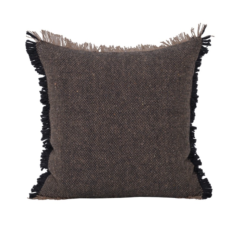 STONEA ΔΙΑΚΟΣΜΗΤΙΚΟ ΜΑΞΙΛΑΡΙ 45x45cm ΥΦΑΣΜΑ ΓΚΡΙ PE/PP