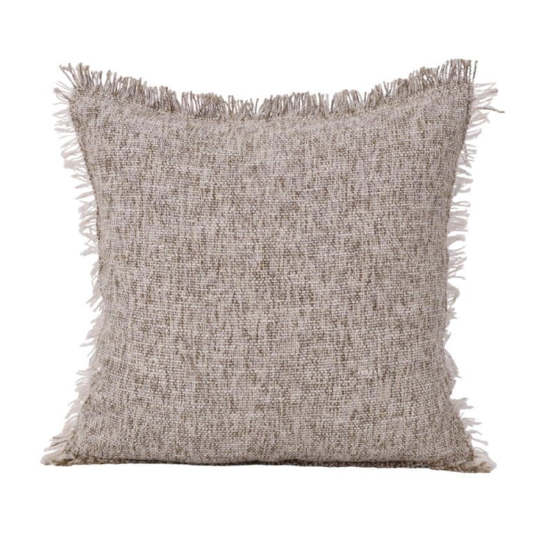 FINESSE ΔΙΑΚΟΣΜΗΤΙΚΟ ΜΑΞΙΛΑΡΙ 45x45cm ΥΦΑΣΜΑ OFF WHITE ΓΚΡΙ PE/PP